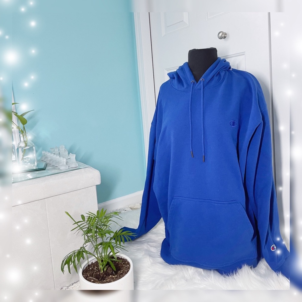 Oversized Blue Champion Hoodie